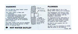 LABEL OUTLET SQUARE GAS               #P