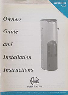 INSTRUCT INSTL GAS 850 E/SIT I/LOCK   #P