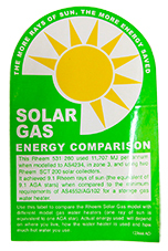 LABEL SOLAR GAS ENERGY RTNG 531260   #OP