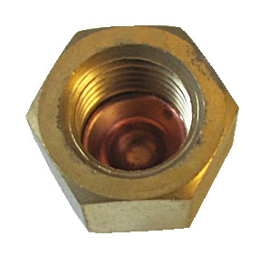 VALVE ACCESS CAP NUT W-COPPER BONNET #P