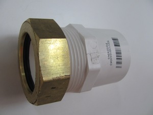 Union Tube 40T*40M PVC With Gasket & Nut